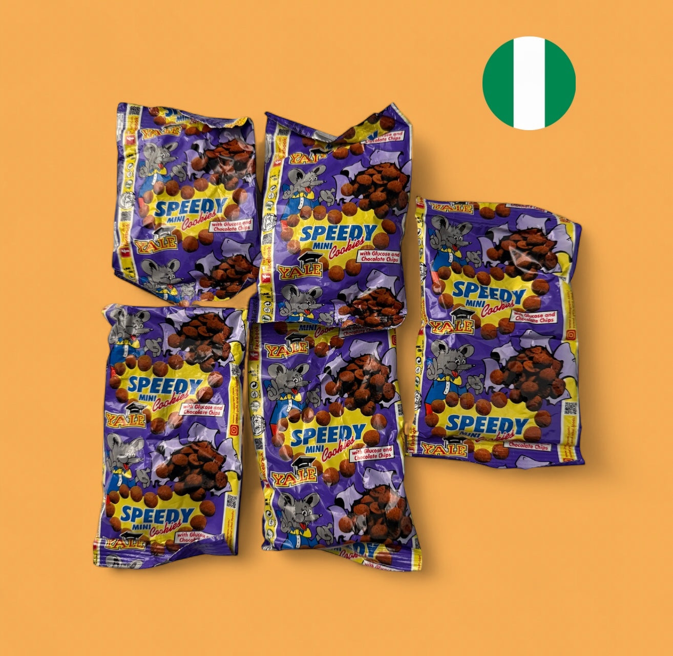 5x Yale Speedy Biscuits 15g - Nigerian Biscuits