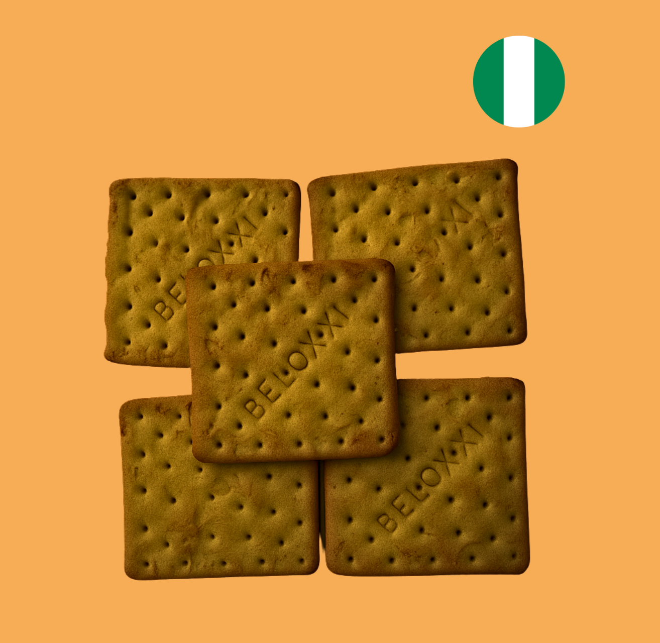 5x Beloxxi Cream Crackers 30g - Nigerian Biscuits